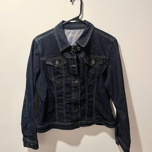 Parasuco Women Dark Blue Denim Jean Jacket size L